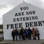 "Reporting two Irelands." Journalism students in Derry, Ireland, Spring 2018.